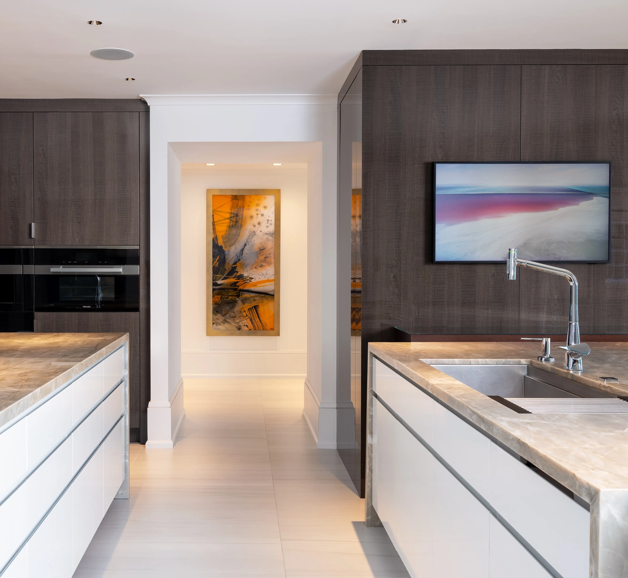 Custom luxury kitchen by Dawn Wallace Design in Vero Beach - Close